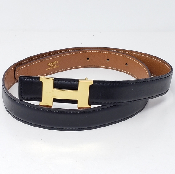 Hermes Belt Mini Constance Reversible Gold-tone - Picture 4 of 13